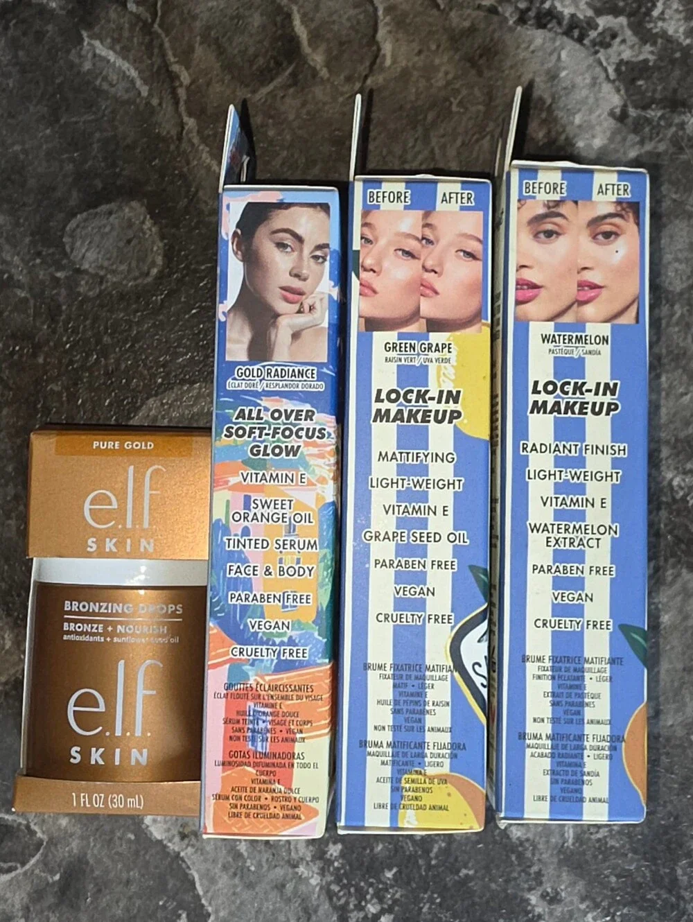Elf Bronzer Drops, Ioni Glow Drops, Mattifying & Dewy Mist BNIB